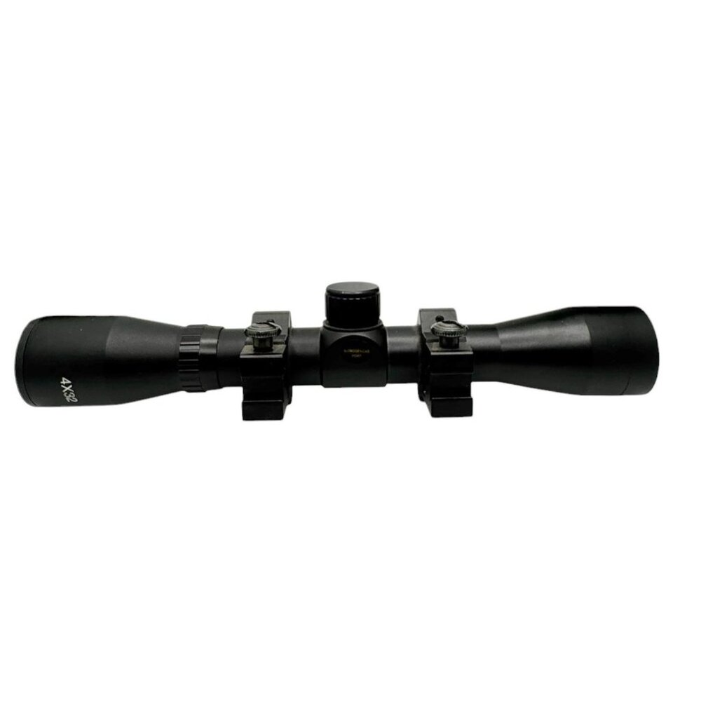 4x32 Compact Rifle Scope With Nitrogen Gas Port & Mounting Rings - Picture 7 of 15